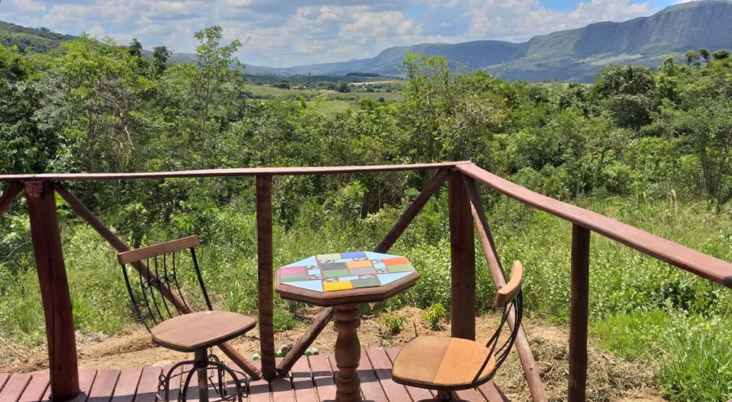 Área externa do Chalé do Paraíso Canastra